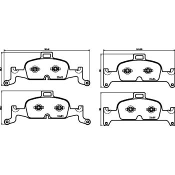 Hella Pagid 355025811 Disc Brake Pad product image 1 of 1