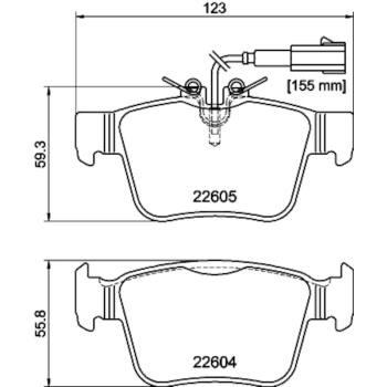 Hella Pagid 355025881 - Disc Brake Pad Hella Pagid 355025881 Disc Brake Pad product image 4 of 4