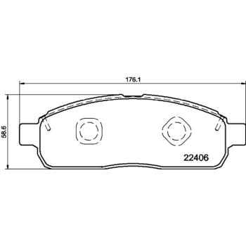 Hella Pagid 355025921 - Disc Brake Pad Hella Pagid 355025921 Disc Brake Pad product image 3 of 4