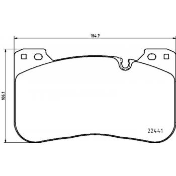 Hella Pagid 355025991 Disc Brake Pad product image 1 of 1