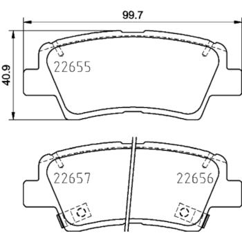 Hella Pagid 355031681 Disc Brake Pad product image 1 of 1