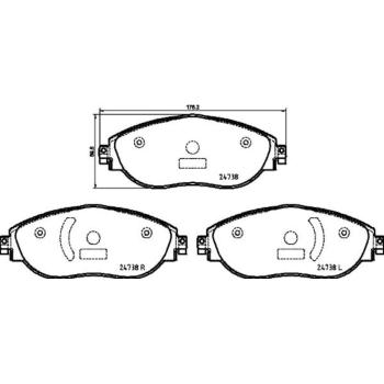 Hella Pagid 355031751 Disc Brake Pad product image 2 of 2