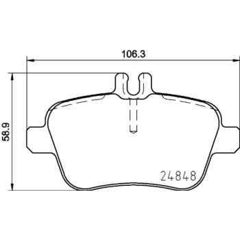 Hella Pagid 355032061 Disc Brake Pad product image 1 of 1
