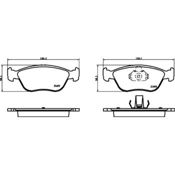 Hella Pagid 355032971 Disc Brake Pad product image 1 of 1