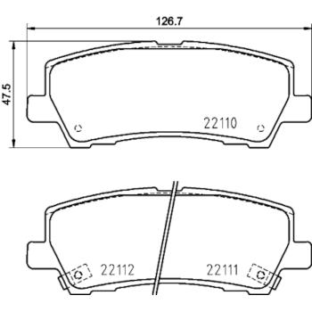 Hella Pagid 355036441 Disc Brake Pad product image 1 of 1
