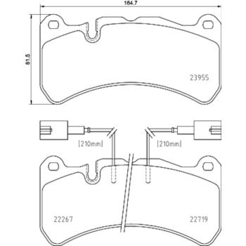 Hella Pagid 355036481 Disc Brake Pad product image 1 of 1