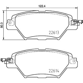 Hella Pagid 355036521 Disc Brake Pad product image 3 of 4