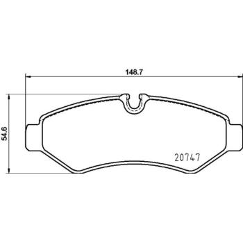 Hella Pagid 355036861 Disc Brake Pad product image 4 of 4