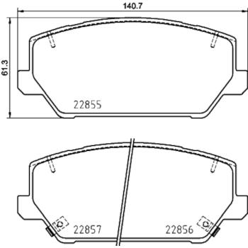 Hella Pagid 355037701 Disc Brake Pad product image 4 of 4