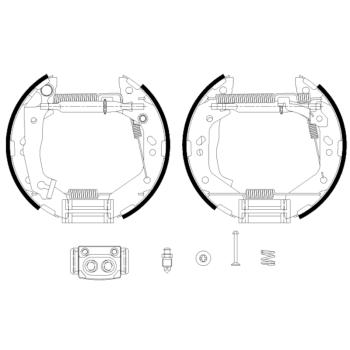 Hella Pagid 355038161 Drum Brake Shoe product image 2 of 2