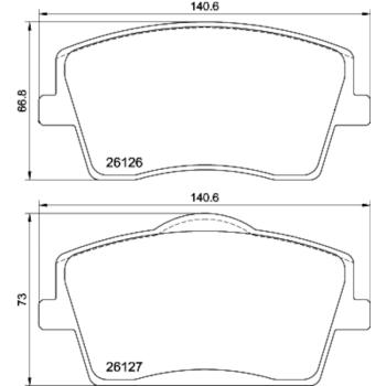 Hella Pagid 355039001 Disc Brake Pad product image 1 of 1