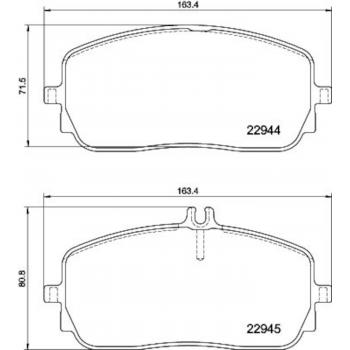 Hella Pagid 355039011 Disc Brake Pad product image 1 of 1