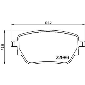 Hella Pagid 355039021 Disc Brake Pad product image 1 of 1
