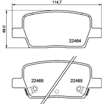 Hella Pagid 355039081 Disc Brake Pad product image 4 of 4
