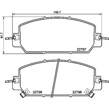Hella Pagid 355039091 Disc Brake Pad product image 1 of 1