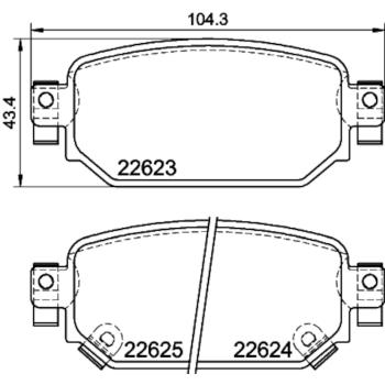 Hella Pagid 355039141 Disc Brake Pad product image 4 of 4