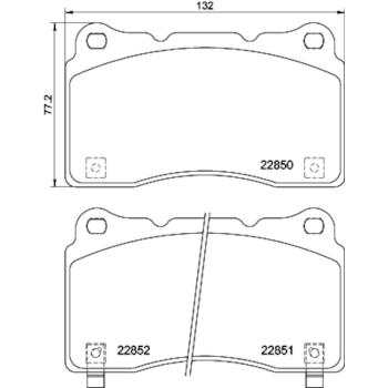 Hella Pagid 355039151 Disc Brake Pad product image 3 of 4