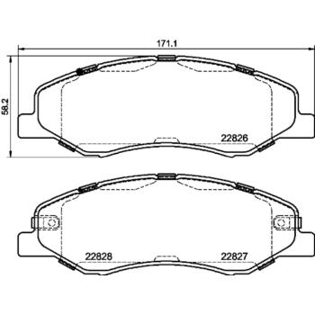 Hella Pagid 355039181 Disc Brake Pad product image 1 of 1