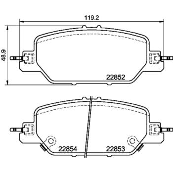 Hella Pagid 355039191 Disc Brake Pad product image 1 of 1