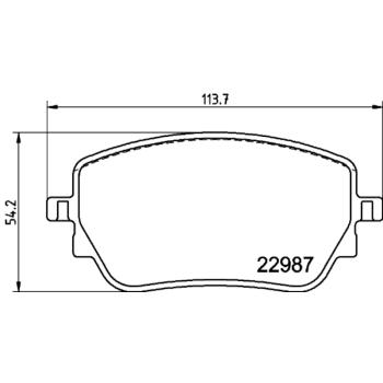 Hella Pagid 355039231 Disc Brake Pad product image 1 of 1
