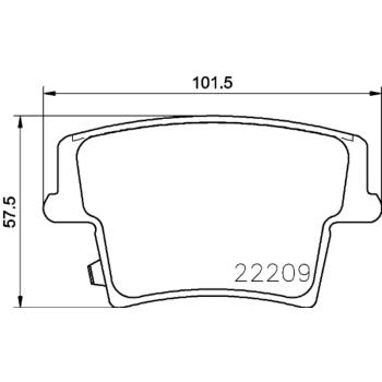 Hella Pagid 355039291 Disc Brake Pad product image 3 of 4