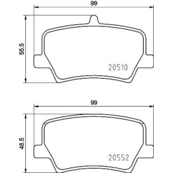 Hella Pagid 355039391 Disc Brake Pad product image 1 of 1