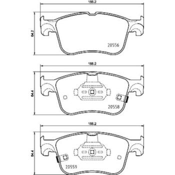 Hella Pagid 355039421 Disc Brake Pad product image 3 of 4