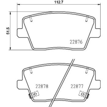 Hella Pagid 355039431 Disc Brake Pad product image 1 of 1