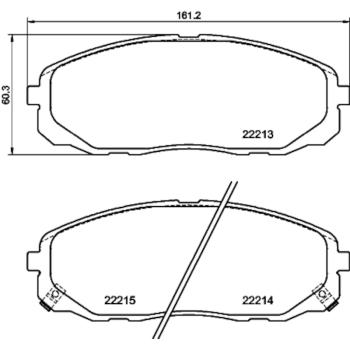 Hella Pagid 355039441 Disc Brake Pad product image 4 of 4