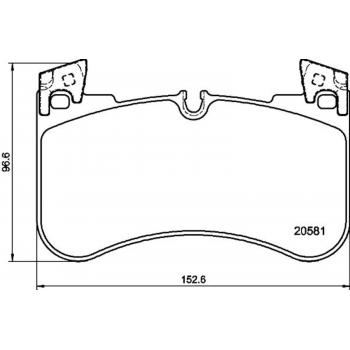 Hella Pagid 355039881 - Disc Brake Pad Hella Pagid 355039881 Disc Brake Pad product image 1 of 1