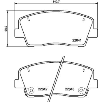 Hella Pagid 355039921 Disc Brake Pad product image 1 of 1