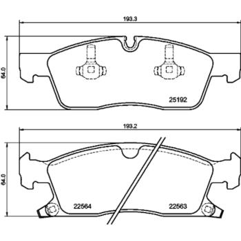 Hella Pagid 355039961 Disc Brake Pad product image 1 of 1