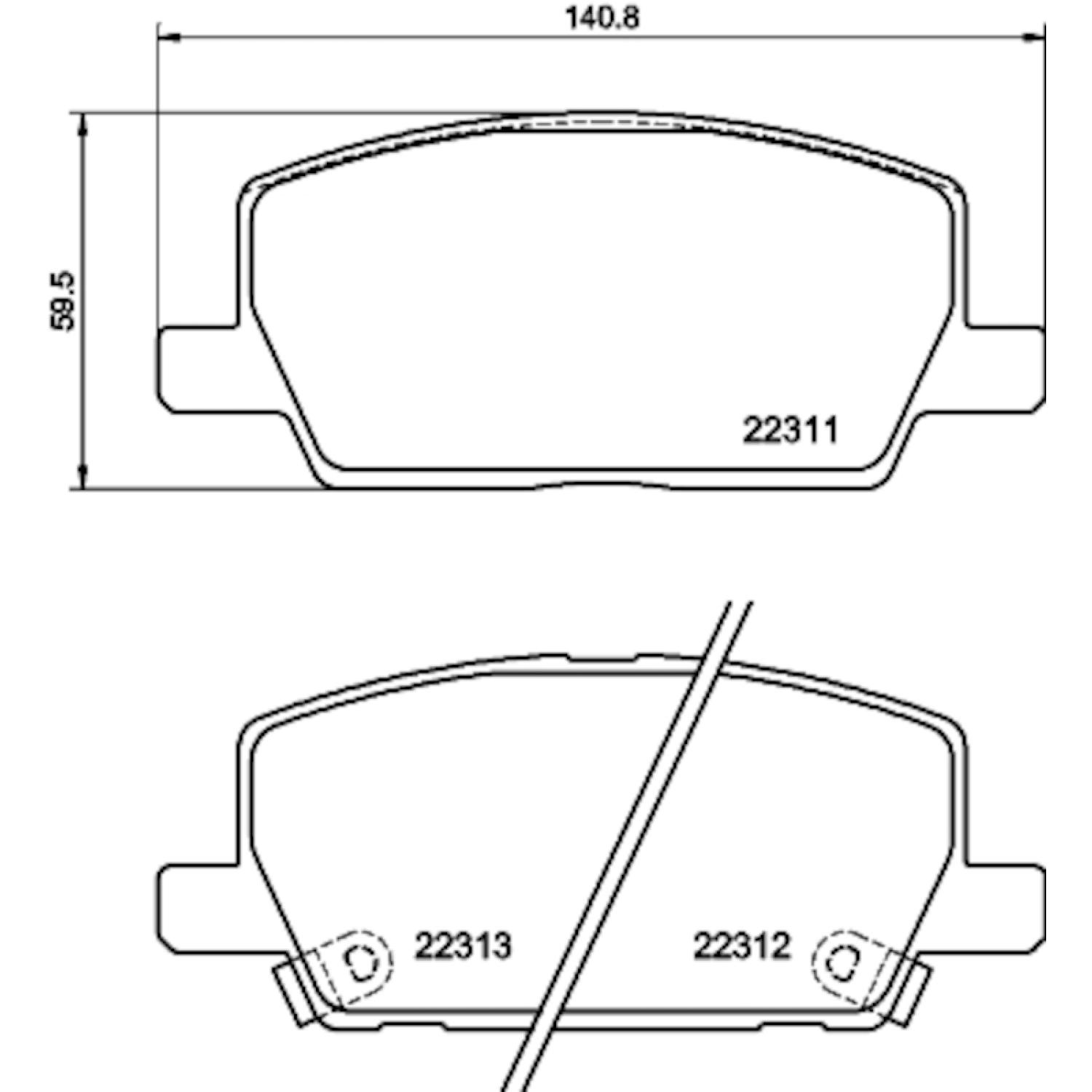 Hella Pagid 355040001 - Disc Brake Pad Hella Pagid 355040001 Disc Brake Pad product image 4 of 4