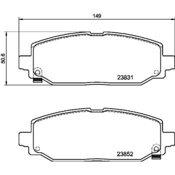 Hella Pagid 355040021 Disc Brake Pad product image 1 of 1