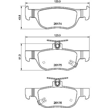 Hella Pagid 355040101 Disc Brake Pad product image 1 of 1