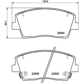 Hella Pagid 355040111 - Disc Brake Pad Hella Pagid 355040111 Disc Brake Pad product image 1 of 1