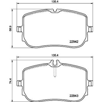Hella Pagid 355040161 Disc Brake Pad product image 1 of 1