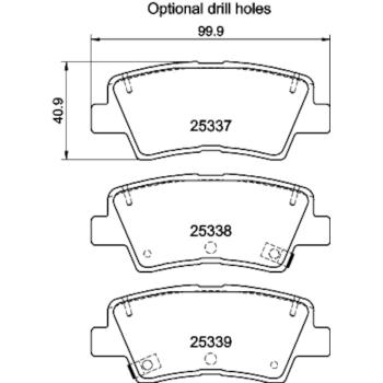 Hella Pagid 355040171 Disc Brake Pad product image 1 of 1