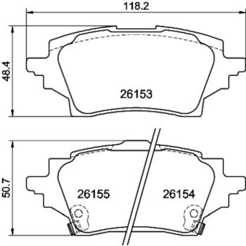 Hella Pagid 355040221 - Disc Brake Pad Hella Pagid 355040221 Disc Brake Pad product image 4 of 4