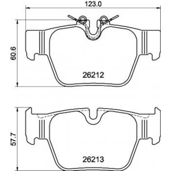 Hella Pagid 355040581 Disc Brake Pad product image 1 of 1