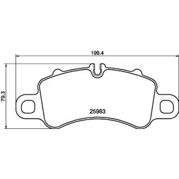 Hella Pagid 355040771 Disc Brake Pad product image 4 of 4