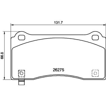 Hella Pagid 355040861 Disc Brake Pad product image 4 of 4