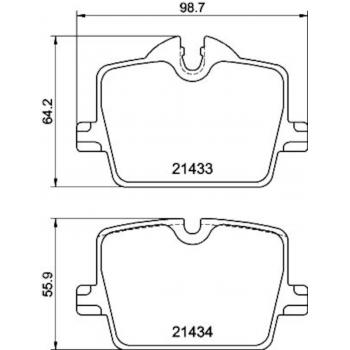 Hella Pagid 355040911 Disc Brake Pad product image 1 of 1