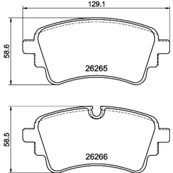 Hella Pagid 355040961 Disc Brake Pad product image 4 of 4