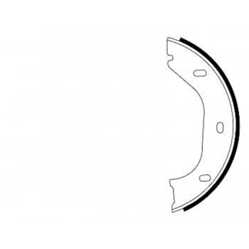 Hella Pagid 355050011 - Parking Brake Shoe Set Hella Pagid 355050011 Parking Brake Shoe Set product image 1 of 1