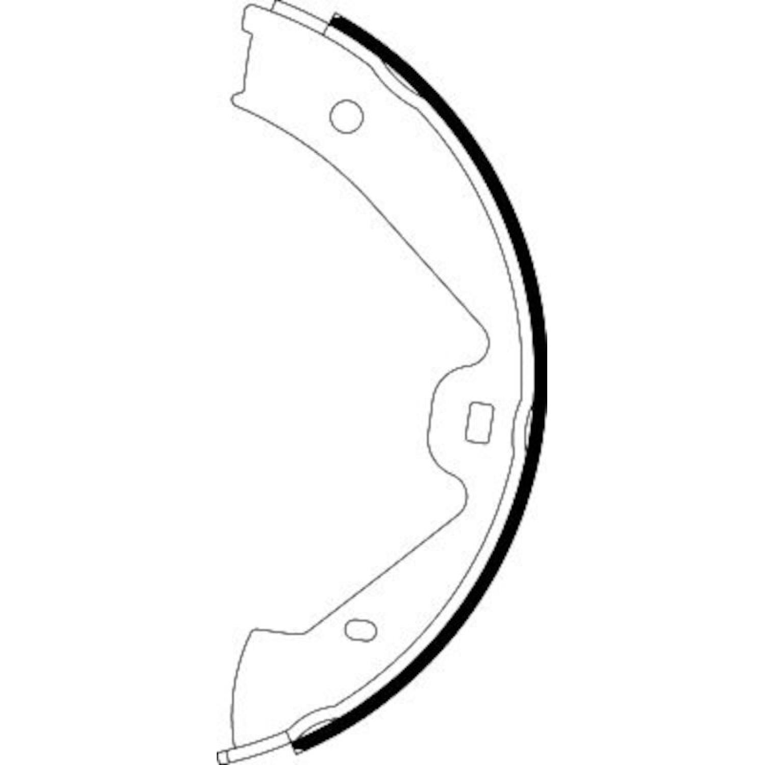Hella Pagid 355050221 - Parking Brake Shoe Set Hella Pagid 355050221 Parking Brake Shoe Set product image 1 of 1