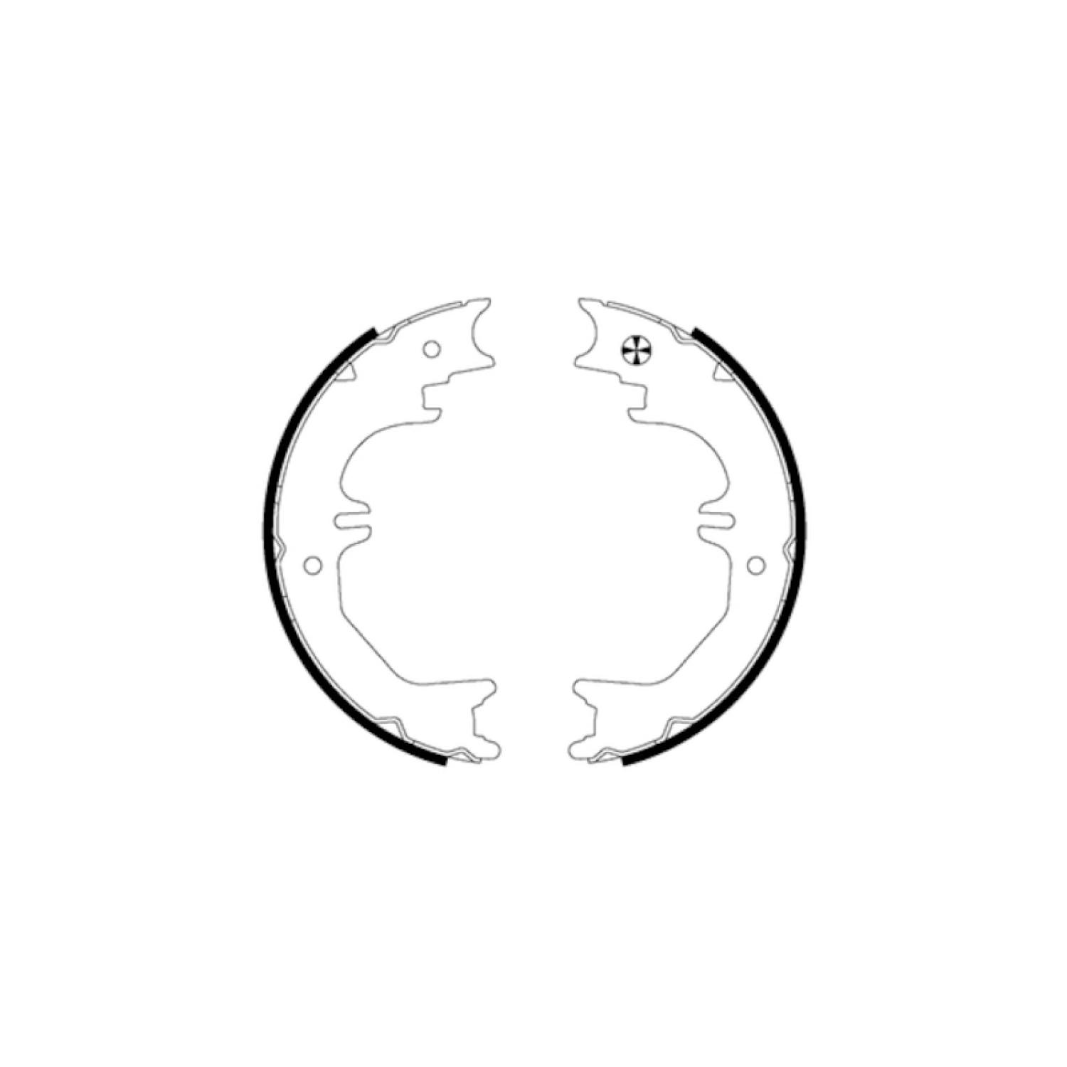 Hella Pagid 355050721 - Parking Brake Shoe Set Hella Pagid 355050721 Parking Brake Shoe Set product image 1 of 1