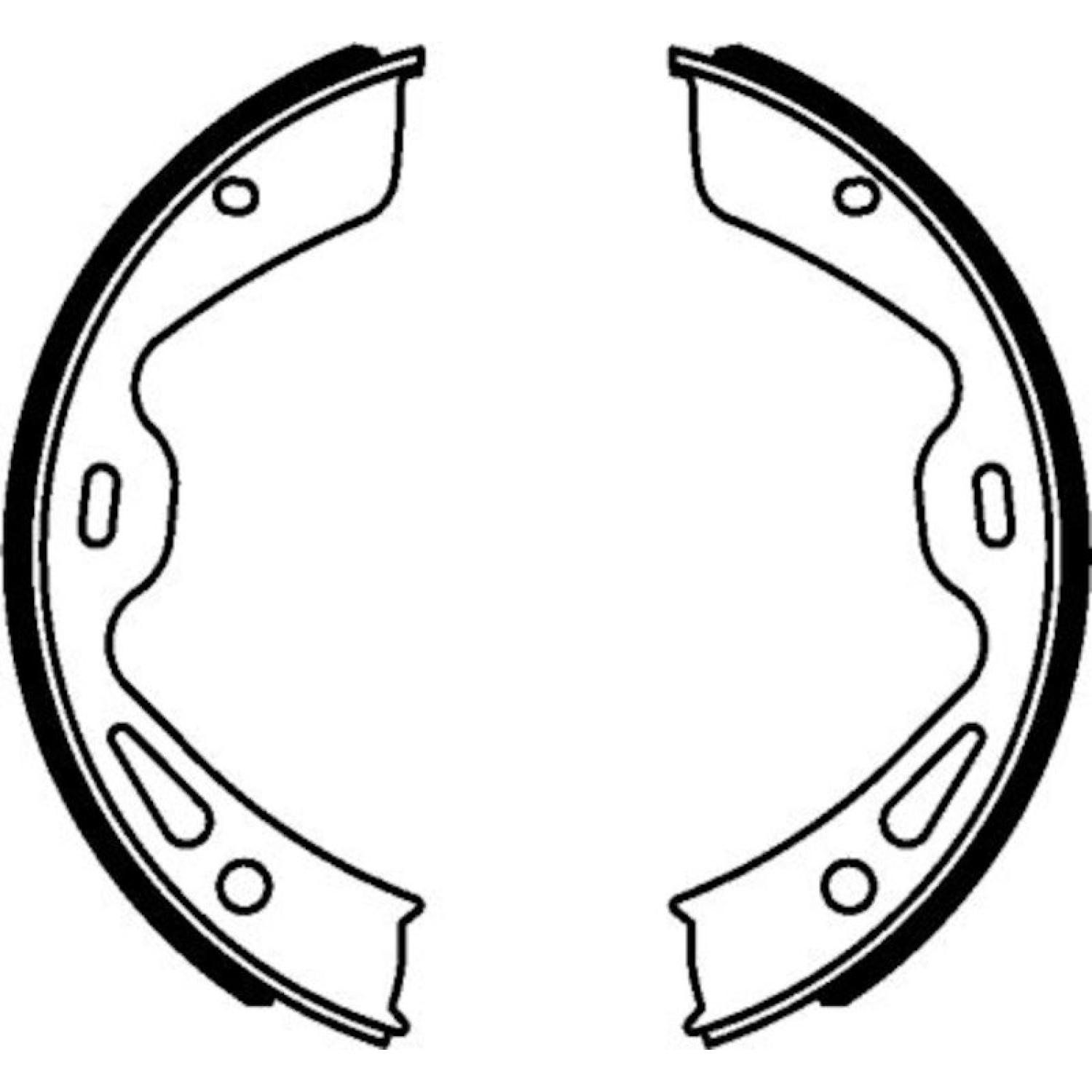 Hella Pagid 355050961 - Parking Brake Shoe Set Hella Pagid 355050961 Parking Brake Shoe Set product image 2 of 2