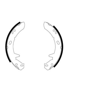 Hella Pagid 355051251 Parking Brake Shoe Set product image 2 of 2