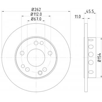Hella Pagid 355100741 - Disc Brake Rotor Hella Pagid 355100741 Disc Brake Rotor product image 1 of 1